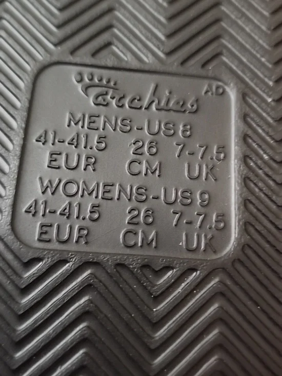 Archies Unisex Support Flip Flops - Picture 6 of 7